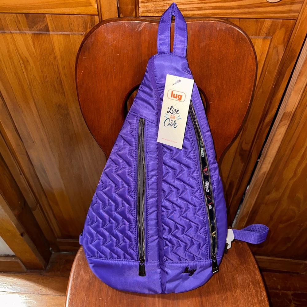 NWT- Lug Violet Quilted Crossbody